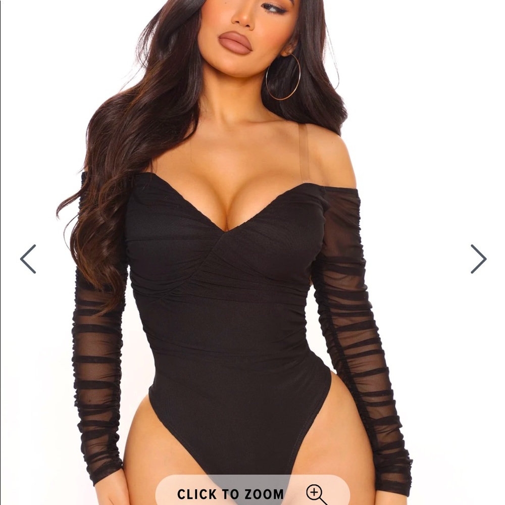 Black Mesh Bodysuit